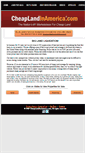 Mobile Screenshot of cheaplandinamerica.com